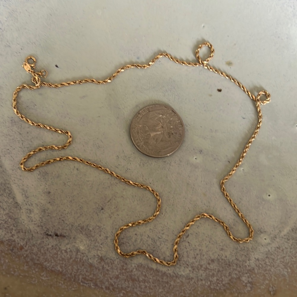 14kt. gold rope necklace